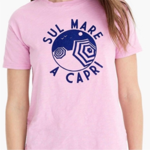 J. CREW “Sul Mare a Capri” T-Shirt / Size Small - Picture 5 of 5